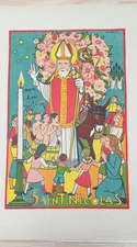 Saint Nicolas, Mon bon patron, Charles Walch (1896-1948) , zincographie, 1941
