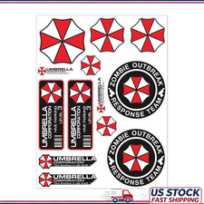 13 Pcs Umbrella Sticker Set Decal Calcomanias Raccoon City Car Window Truck 13 Pcs Umbrella Sticker Set Decal Calcomanias Raccoon City Car Window Truck