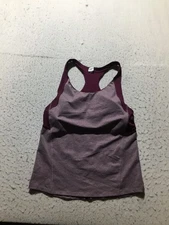 Champion C9 Active Tank Top Womens XL Built In Bra Purple Gray Racerback