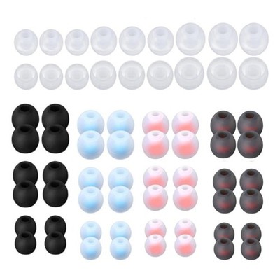 Silicone Earphone Eartips Cover Tips for Various Earphone Pack of 36PCS