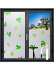 Frosted Glass Window Film,Window Privacy Film with 3 Tools,Static Clings
