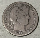 1911 S Barber Half Dollar 50 Cent San Francisco Mint Rare Nice Coin For An Album
