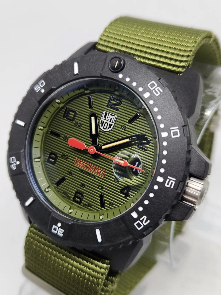 Reloj Luminox 3617 para hombre Navy Seal serie 3600 esfera verde correa ¡EXCELENTE! Foto 2 de 4