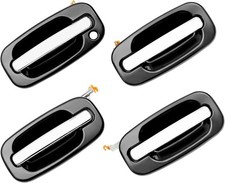 Exterior Door Handles Set, Compatible with 1999-2007 Chevy Silverado Suburban Ta