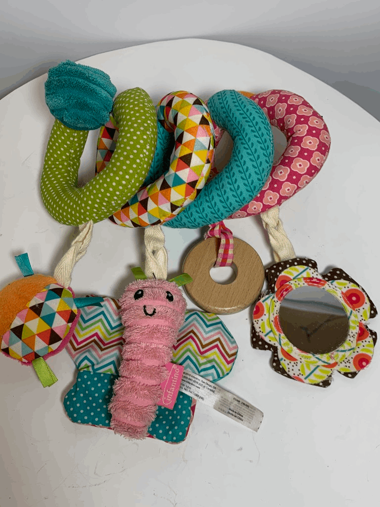 Infantino Spiral Activity Baby Toy Butterfly Flower Nursery