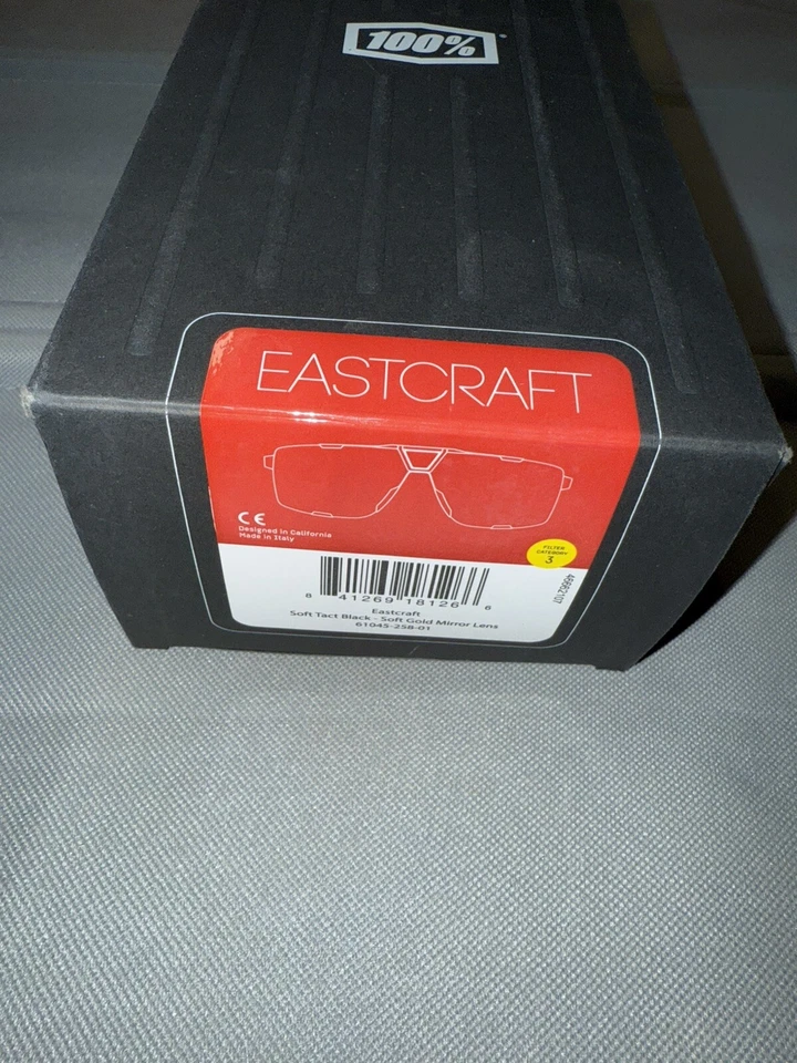 100% солнцезащитные очки Ride подлинные EASTCRAFT мягкие тактические черные мягкие золотистые зеркальные линзы - Изображение 2 из 4