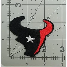 Houston Texans Small Embroidered Iron On or Sew On Patch