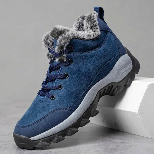Herren Fell Gefüttert Winter Schnee Stiefel Outdoor Wasserdicht Arbeitsschuhe Wandern Walking - Bild 1 von 27