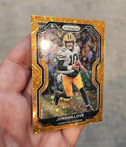 2020 Prizm Jordan Love Orange Disco Prizm #363 RC Rookie GREEN BAY PACKERS UTAH - Picture 6 of 11