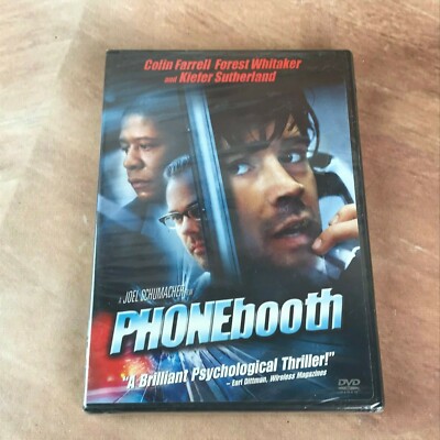 Phonebooth movie DVD New Colin Farrell Forest Whitaker Kiefer Sutherland