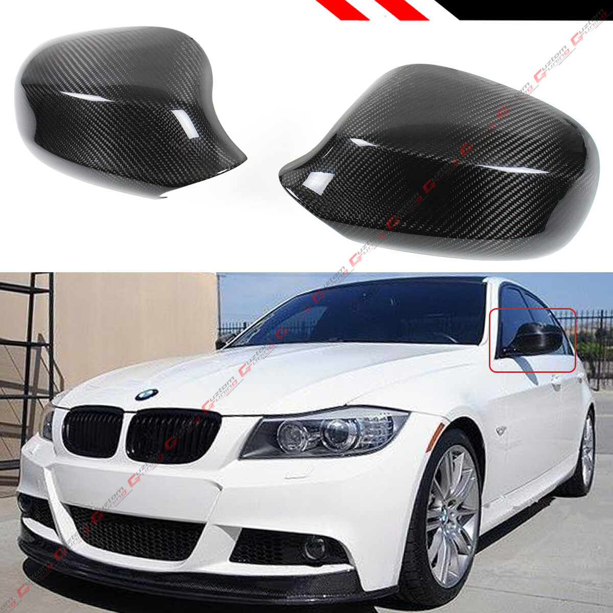 FOR 2009-2011 BMW E90 LCI 3 SERIES 335i 325i SEDAN CARBON FIBER