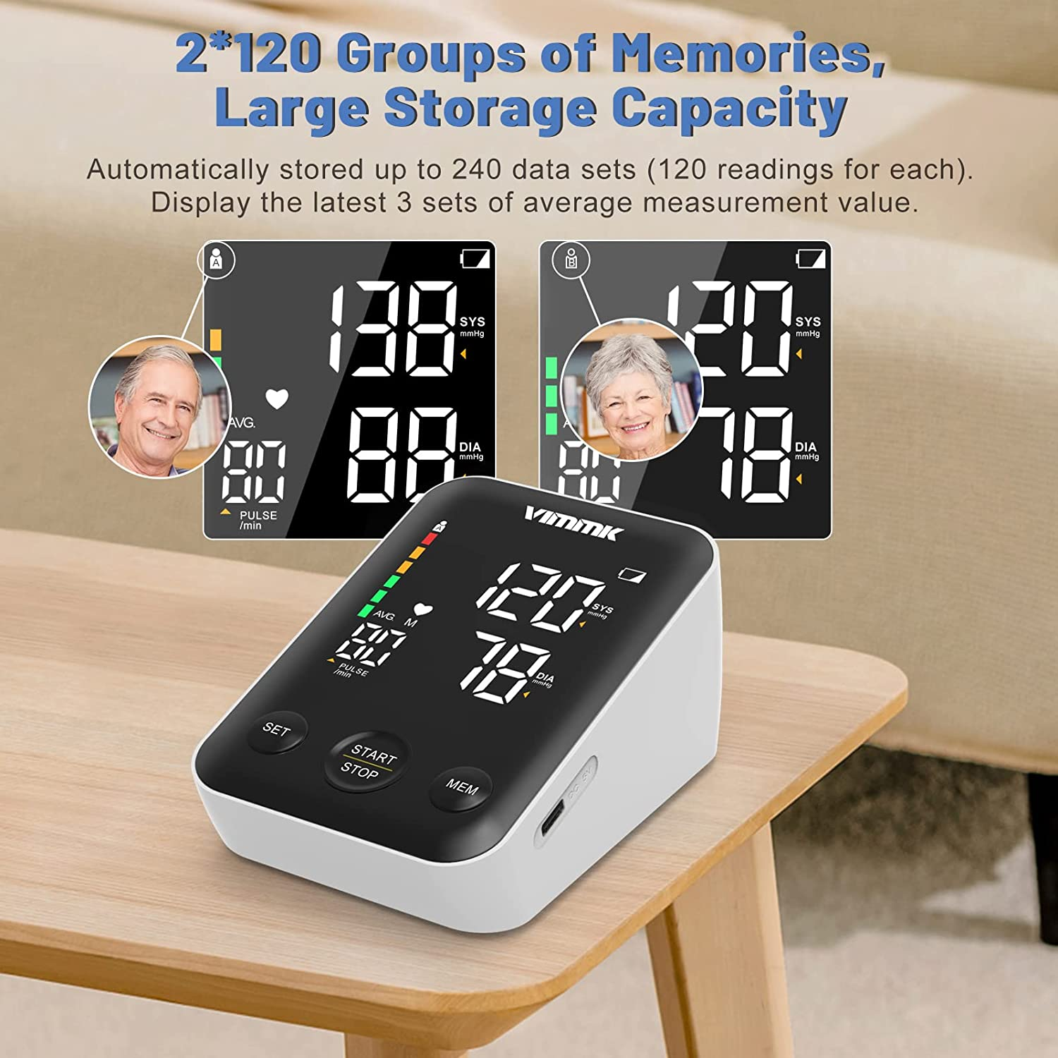 Blood Pressure Monitor Approved UK Upper Arm Vimmk Blood Pressure Machines eBay