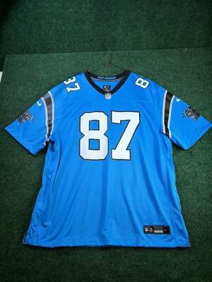 Men's Nike Custom Blue Carolina Panthers Player Game Size 2XL