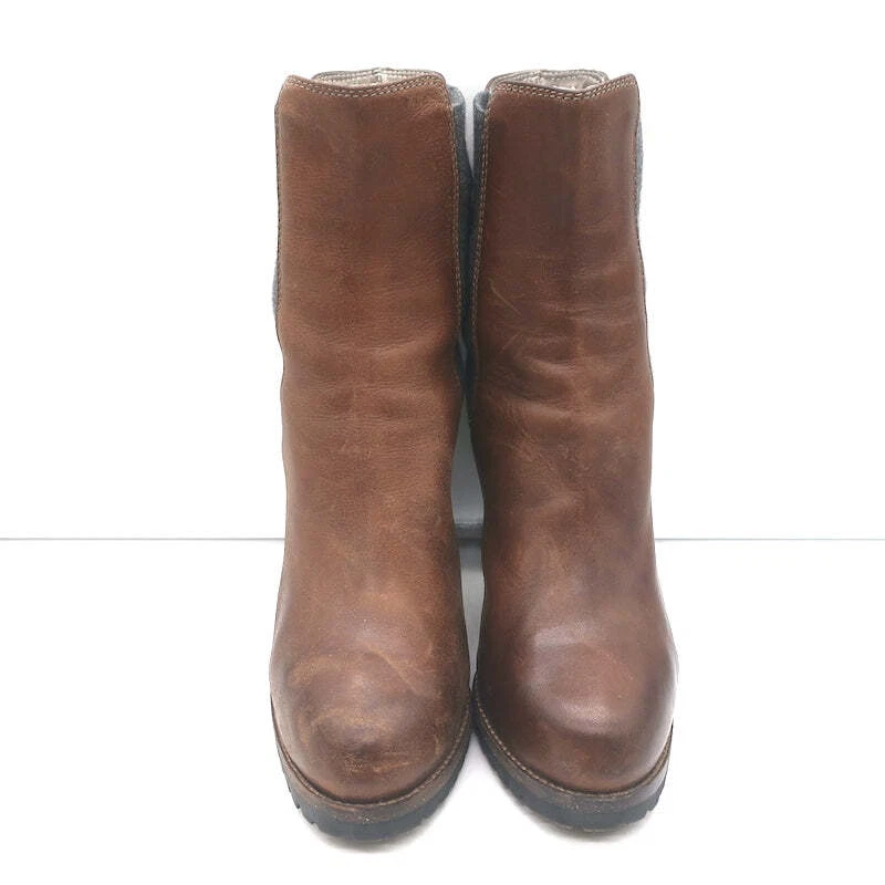 Botas Chelsea Brunello Cucinelli Plataforma Cuero Marrón Talla 40 Foto 4 de 4