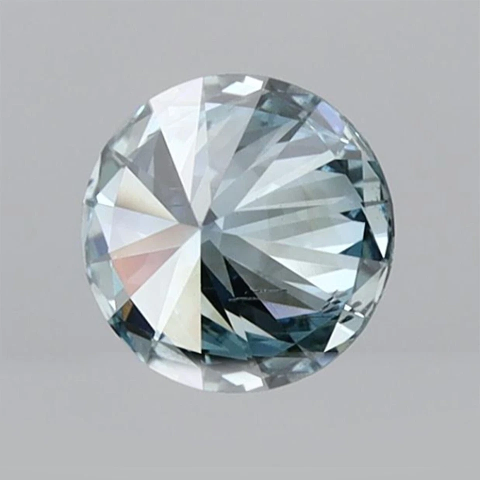 IGI Certified 0.55 Ct. Blue SI1 Clarity Round Cut CVD Diamond For Ring AB-463 - Image 4 of 4