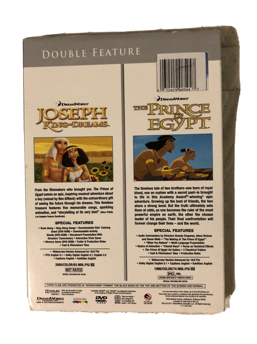 DREAMWORKS DOUBLE FEATURE JOSEPH KING OF DREAMS/THE PRINCE