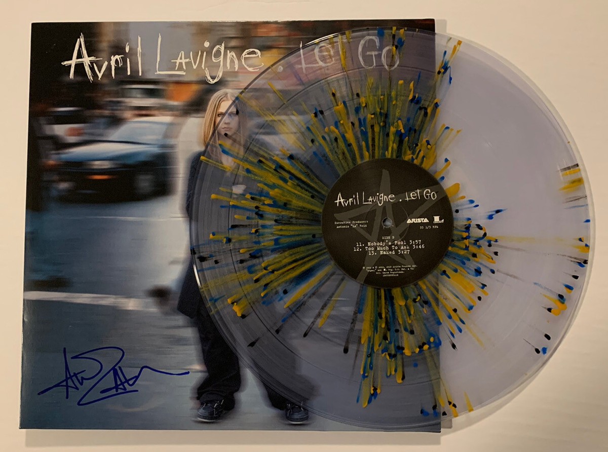 AVRIL LAVIGNE SIGNED LET GO LP JSA COA #TT38322 AUTO VINYL