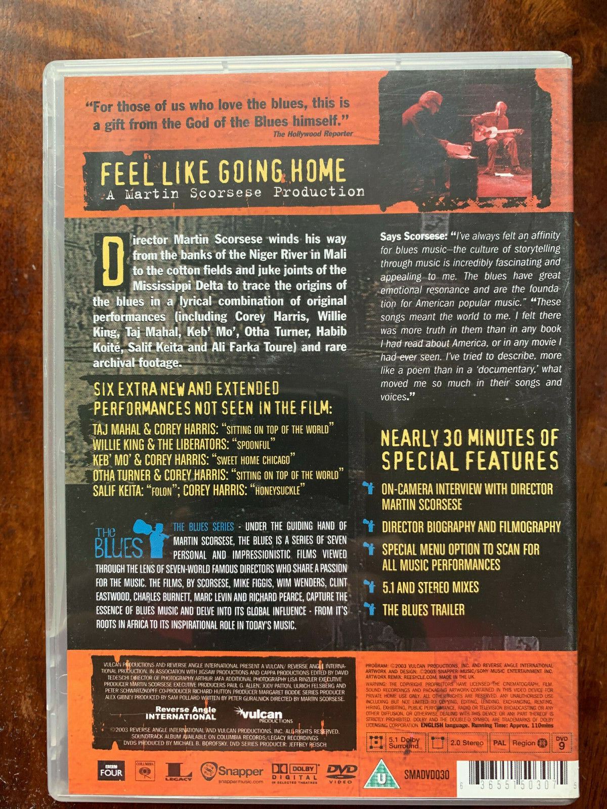 Feel Like Going Home DVD 2003 Martin Scorsese Blues Docuentary Movie Film  636551503075 | eBay