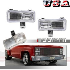 For Silverado 198182 Chevy C10 Gmc Front Turn Signal Park Lights Clear Set Of 2 For Silverado 198182 Chevy C10 Gmc Front Turn Signal Park Lights Clear Set Of 2