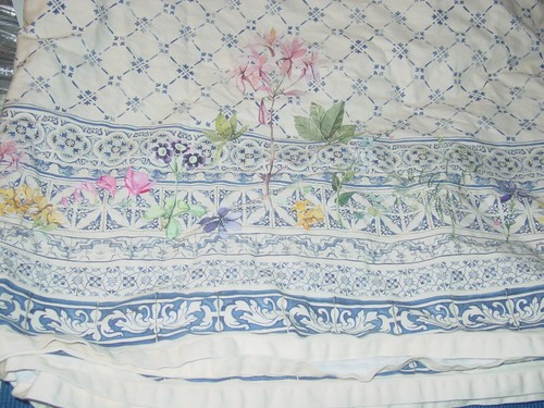 MAISON D'HERMINE 60 X 105" FLORAL FAYENCE BLUME BAUMWOLLE TISCHDECKE RECHTECKIG - Bild 4 von 5