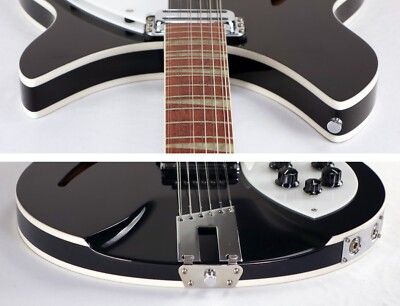 1994 Rickenbacker 360-12 V64 Jetglo Black 12 String with Original