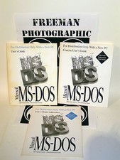 MS DOS User's Guide Manual Set Vintage Rare Microsoft PC Complete Set Very Good