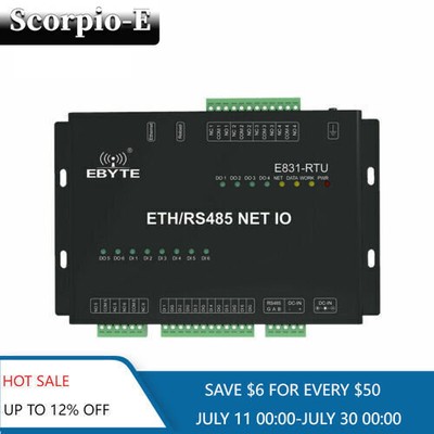 Digital Quantity RS485 Ethernet Modbus TCP RTU Relay Output Wireless Transceiver
