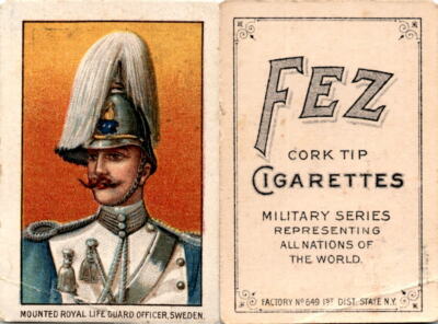 T79 Fez, Lenox, Tolstoi, Military, 1910, Mounted Roy Life Guards, Sweden