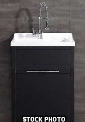 Daisy Utility Vanity 22 X 28 Single Sink With Faucet In Espresso Color 828796007931 Ebay