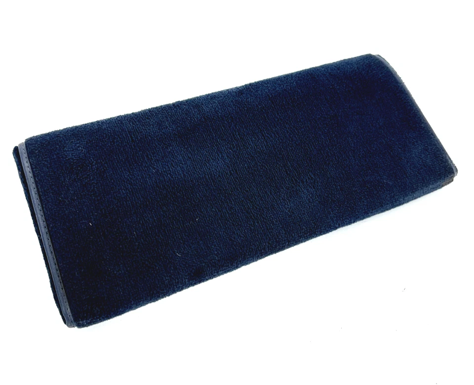 Mercedes W126 500sel 1979-1991 560sel limusina asiento trasero 2 reposapiés azul OEM Foto 4 de 4