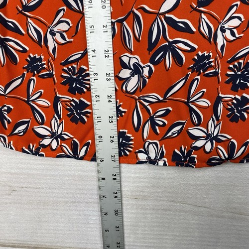 Zac & Rachel Top Womens 3X Red Floral Mixed Media Butto Up Sleeveless Boho NWT - Picture 3 of 7