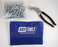 3/32 Temporary Rivet Set for Body Panel Repair 50 PC Kit w/ Pliers K1S50-3/32
