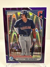 2024 Bowman Chrome Ralphy Velazquez RC Purple Lava Refractor /250 Guardians