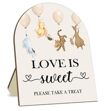 Winnie Love is Sweet Please Take A Treat Sign, Classic Pooh Love is Sweet Sig...