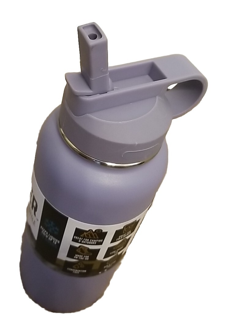 NEW Manna Timber Stainless Steel Water Bottle Lavender 32.oz Camping Sports 
