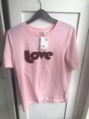 h&m slogan tee