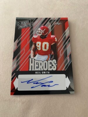 Neil Smith 2024 Leaf Heroes and Prospects Signature Red SP Auto /10