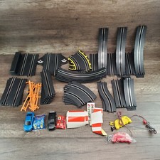 Golden Bright Slot Car Track Pieces With Car And Controllers - Read Description