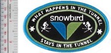 Skiing Utah The Tunnel Snowbird Resort Alta UT Patch NO TARIFF