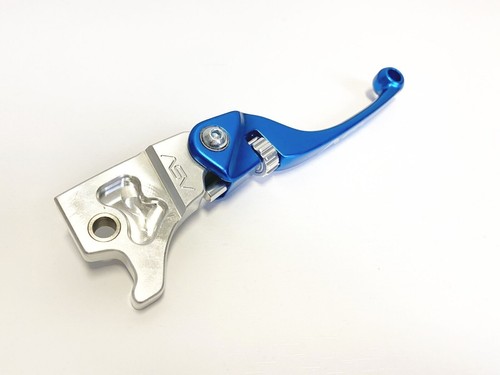 ASV F4 Front Brake Pro Clutch Perch Levers Blue Pair Dust Covers Blaster 95+ - Picture 3 of 4