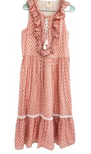 Kate Spade size Large Arrow Stripe Lace Front Sleeveless Dress 