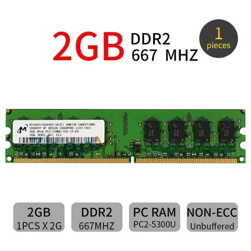 16GB 8GB 4GB 2GB PC2 5300U DDR2 667Mhz 1.8V DIMM For Micron Desktop Memory LOT - Picture 17 of 18