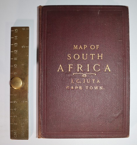 1885 Jutas Karte Südafrika Kapkolonie Natal Zululand große Faltfarbe - Bild 2 von 13
