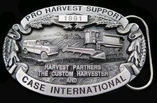 Case IH Truck Combine Agriculture Farming 1991 Vintage Belt Buckle