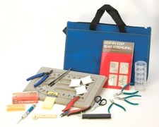 Bead and Pearl Stringing Kit Beading Jewelry Making Tools Set Basic  Book  DVD