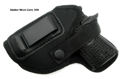 LEFT Hand DUAL FUNCTION IWB and OWB Holster for SMALL AUTOS - CHOOSE - Picture 5 of 6
