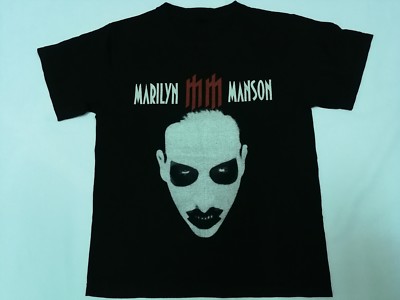 MARILYN MANSON MM T SHIRT Rebel Party Superstar Portrait Rock