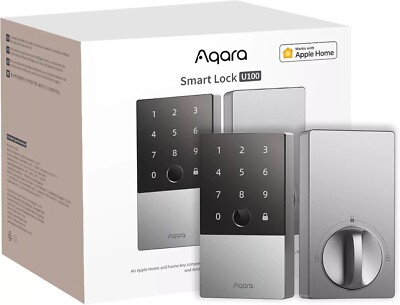 Aqara Smart Lock U100 Fingerprint Keyless Entry Door Lock with Apple Home Key