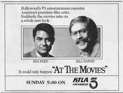 1986 KTLA LOS ANGELES TV AD BILL HARRIS REX REED