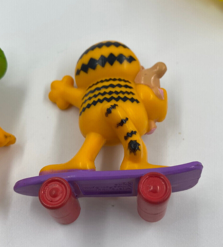 Garfield 1981 McDonalds Happy Meal toys, Skateboard, Scooter and